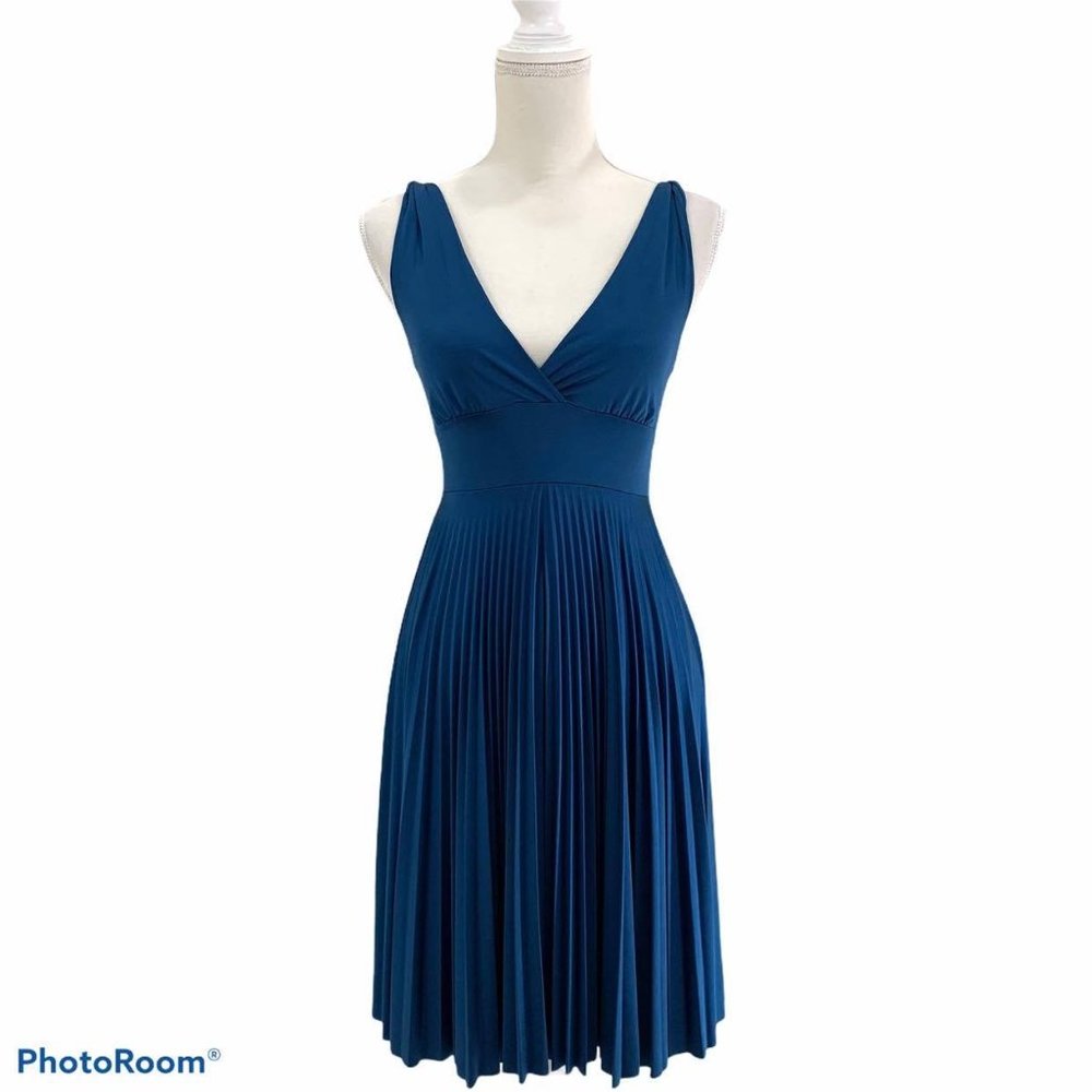 Soprano Blue Dress S twisted spaghetti straps